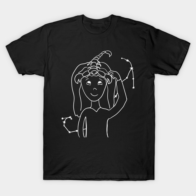 Scorpio girl T-Shirt by Antiope